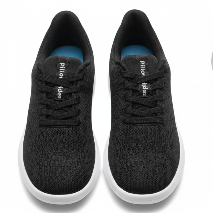 Men’s Lightweight Breathable Mesh Sneakers | Casual Walking Shoes for Everyday Comfort | Black | Size 37