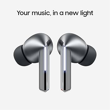 Samsung Galaxy Buds 3 Pro AI True Wireless Earbuds – Noise Cancelling, Smart Sound Optimization & Comfort Fit (Silver)