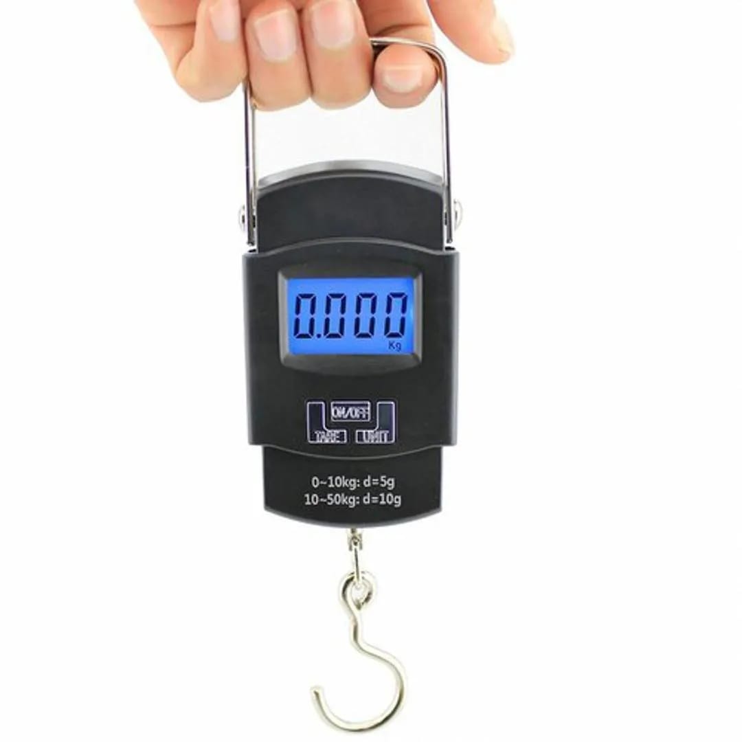 Portable Digital Hanging Weight Scale 50KG LCD Display | High Precision Electronic Kitchen & Luggage Scale