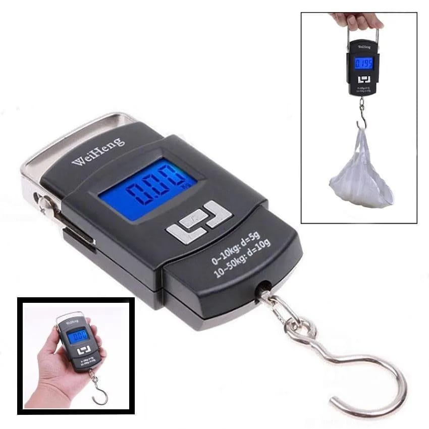 Portable Digital Hanging Weight Scale 50KG LCD Display | High Precision Electronic Kitchen & Luggage Scale
