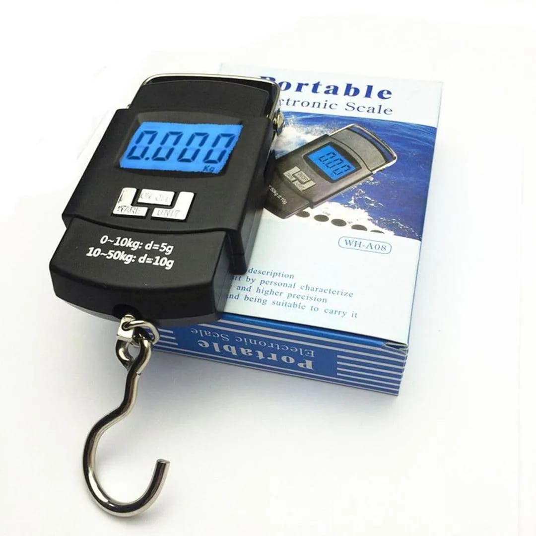 Portable Digital Hanging Weight Scale 50KG LCD Display | High Precision Electronic Kitchen & Luggage Scale