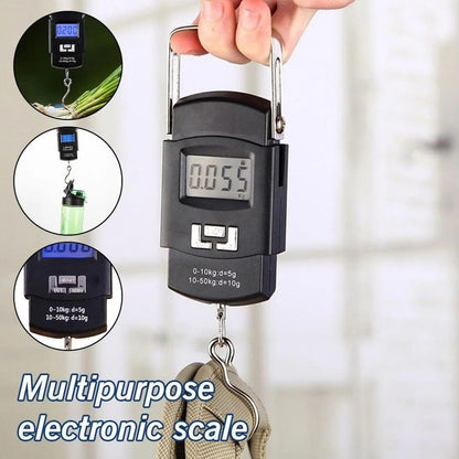 Portable Digital Hanging Weight Scale 50KG LCD Display | High Precision Electronic Kitchen & Luggage Scale