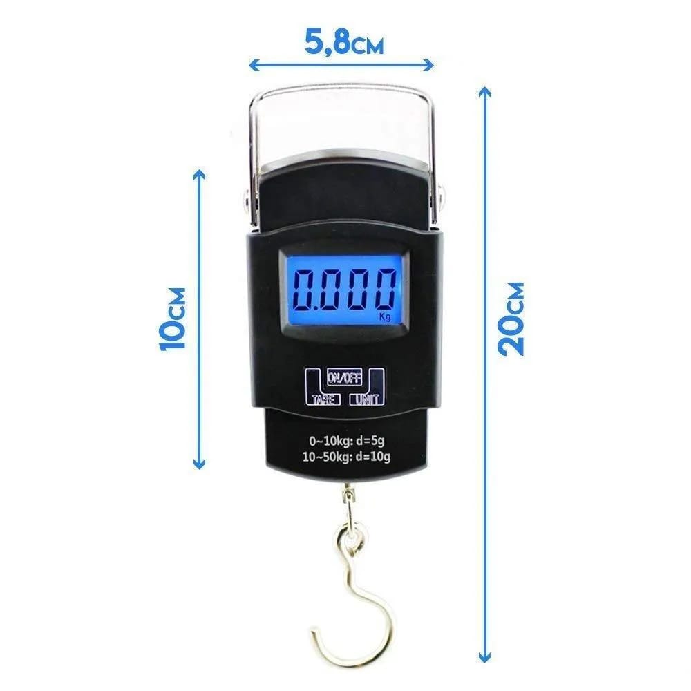 Portable Digital Hanging Weight Scale 50KG LCD Display | High Precision Electronic Kitchen & Luggage Scale