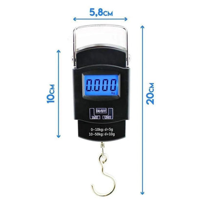 Portable Digital Hanging Weight Scale 50KG LCD Display | High Precision Electronic Kitchen & Luggage Scale