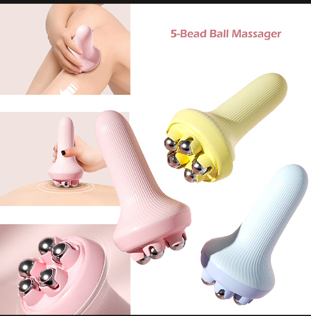 Portable Roller Body Massager Ball | Handheld Muscle Massage for Back, Neck, Shoulder & Leg Pain Relief