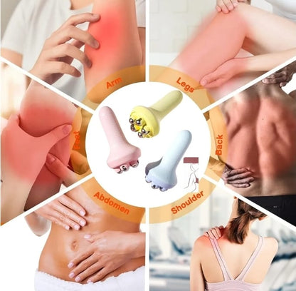Portable Roller Body Massager Ball | Handheld Muscle Massage for Back, Neck, Shoulder & Leg Pain Relief