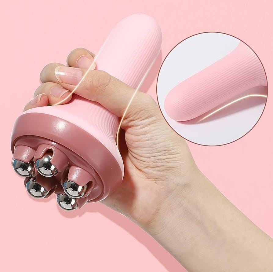 Portable Roller Body Massager Ball | Handheld Muscle Massage for Back, Neck, Shoulder & Leg Pain Relief