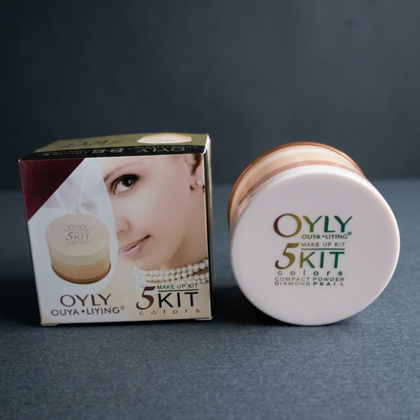 OYLY 5 In 1 Compact Face Powder Kit 5 Shades | Long Lasting Smooth Finish Makeup Powder Palette